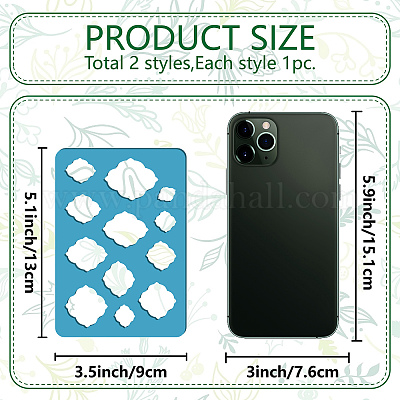 Acrylic Earring Handwork Template&nbsp;DIY-WH0359-049-1