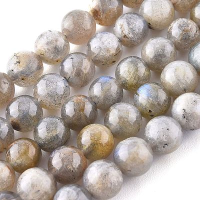 Natural Labradorite Beads Strands&nbsp;G-G212-8mm-23-1