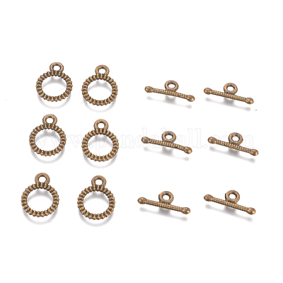 Alloy Toggle Clasps&nbsp;TIBE-G015-07AB-NF-1
