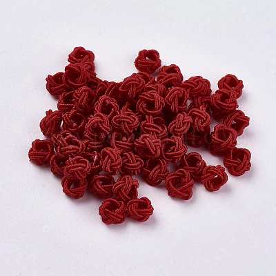 Polyester Weave Beads&nbsp;WOVE-K001-A03-1
