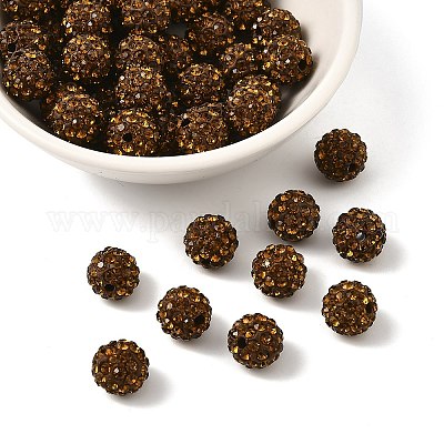Pave Disco Ball Beads&nbsp;RB-H258-10MM-220-1