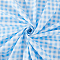 1M Polyester Fabric, Tartan Pattern, Light Sky Blue, 1000x1600x0.2mm