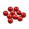 Synthetic Coral Cabochons, Half Round, 4x2~2.5mm