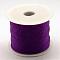 Nylon Braided Cord, Dark Violet, 1.0mm, about 49.21 yards(45m)/roll