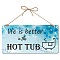 PVC Hanging Wall Decorations, Rectangle, Word, 150x300x1mm
