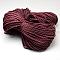7 Inner Cores Polyester & Spandex Cord Ropes, with Patterns, for Rope Bracelets & Shoe Lace Cord Making, Dark Red, 4mm, about 109.36 yards(100m)/bundle, 420~500g/bundle