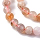 Natural Cherry Blossom Agate Beads Strands&nbsp;G-B130-6mm-02-4