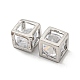 Brass Pave Cubic Zirconia Pendants&nbsp;KK-P250-21P-2