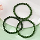 Natural TaiWan Jade Bead Stretch Bracelets&nbsp;X-BJEW-K212-A-019-1