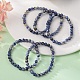 Natural Blue Spot Jasper Bead Stretch Bracelets&nbsp;BJEW-K212-A-039-1
