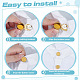 20Pcs Brass Cufflinks&nbsp;KK-ME0003-85-3
