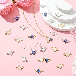 24Pcs 6 Colors Alloy Resin Pendants&nbsp;FIND-CJ0004-96