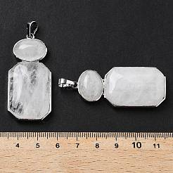 Natural Quartz Crystal Human Body Shaped Pendants&nbsp;G-P552-03P-09