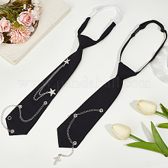 2Pcs 2 Styles Polyester Necktie for Unisex&nbsp;AJEW-OC0014-24