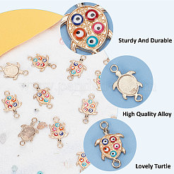 Alloy Enamel Connector Charms&nbsp;ENAM-PH0002-26