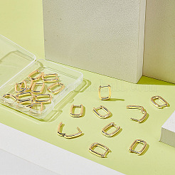 10 Pairs Brass Huggie Hoop Earrings&nbsp;EJEW-ME0001-08G