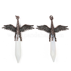 Natural & Synthetic Mixed Stone Faceted Pointed Bullet Shaped Big Pendants&nbsp;G-T145-01R