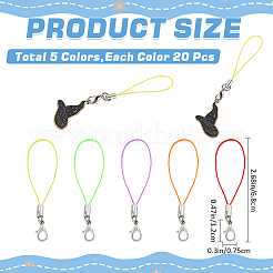 100 Strands 5 Colors Mobile Straps&nbsp;MOBA-GF0001-06
