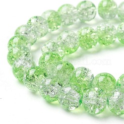 Baking Paint Crackle Glass Bead Strands&nbsp;CCG-S001-8mm-13
