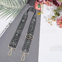Flower Pattern Nylon Canvas Handbag Webbing Bag Straps&nbsp;PW-WG5C768-02