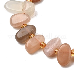 Natural Moonstone Beads Strands&nbsp;G-Z091-A14