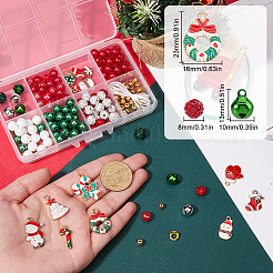 Christmas Theme DIY Alloy & Polymer Clay Rhinestone Bracelet Making Kits&nbsp;DIY-SC0027-63