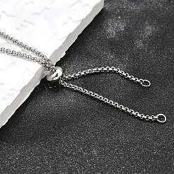 Non-Tarnish Adjustable 304 Stainless Steel Slider Necklaces&nbsp;NJEW-L156-003P