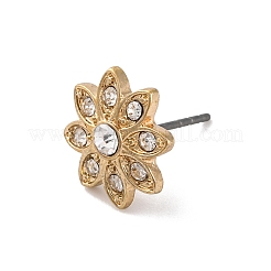Alloy Flower Stud Earrings&nbsp;EJEW-M035-01G