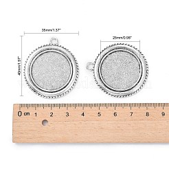 Vintage Tibetan Style Alloy Pendant Cabochon Bezel Settings&nbsp;X-TIBEP-O006-19AS