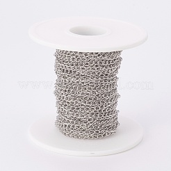 Tarnish Resistant 304 Stainless Steel Curb Chains&nbsp;CHS-F003-17P-A
