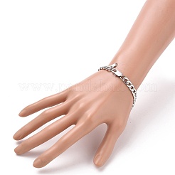 Tarnish Resistant Men's Fashionable 304 Stainless Steel Cuban Link Chain Bracelets&nbsp;BJEW-JB05657-02