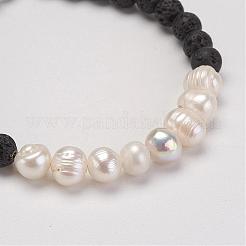 Natural Lava Rock Beads Bracelets&nbsp;BJEW-JB02799