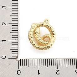 Brass Micro Pave Cubic Zirconia Pendants&nbsp;KK-M321-01G-G01