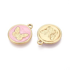 304 Stainless Steel Pendants&nbsp;STAS-V004-09G-02