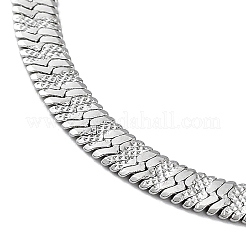 Non-Tarnish 201 Stainless Steel Herringbone Chain Necklaces&nbsp;NJEW-P282-01P