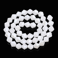 Imitation Jade Electroplate Glass Beads Strands&nbsp;EGLA-A039-J6mm-A06