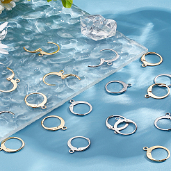 20Pcs 2 Colors 304 Stainless Steel Leverback Earring Findings&nbsp;STAS-LP0001-71