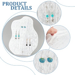 Water Ripple Acrylic Earring Display Stands&nbsp;EDIS-WH0015-06