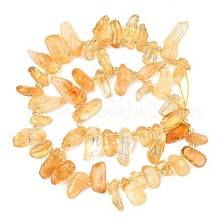 Heated Natural Citrine Beads Strands&nbsp;G-F821-C04-01