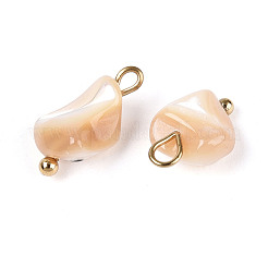 Natural Trochus Shell Nuggets Charms&nbsp;STAS-D378-36G