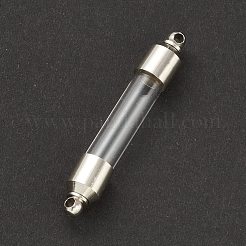 Transparent Glass Vial Pendant Normal Link Connectors&nbsp;GLAA-D004-03P-02