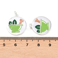 Brass Enamel Pendants&nbsp;KK-B167-14P