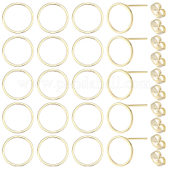 20Pcs 316 Surgical Stainless Steel Stud Earring Findings&nbsp;STAS-BBC0008-54