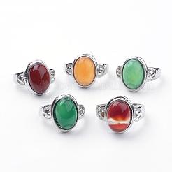Natural Agate Rings&nbsp;G-S242-06-B