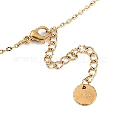Rack Plating Brass Micro Pave Clear Cubic Zirconia Heart Pendant Cable Chain Necklaces&nbsp;NJEW-P317-08G