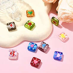 9Pcs 9 Colors Handmade Lampwork Beads&nbsp;LAMP-CJ0002-05