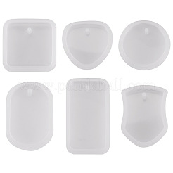12Pcs 6 Styles DIY Pendant Silicone Molds&nbsp;DIY-TA0015-35