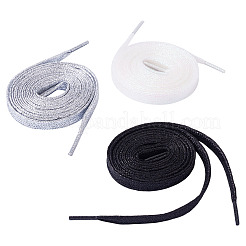 3 Pairs 3 Colors Polyester Cord Shoelace&nbsp;AJEW-TA0002-36A