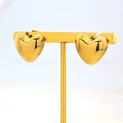 Vintage Stainless Steel Heart Stud Earrings&nbsp;GM0403
