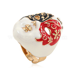 Alloy Enamel Adjustable Rings&nbsp;FS-WG64B68-01